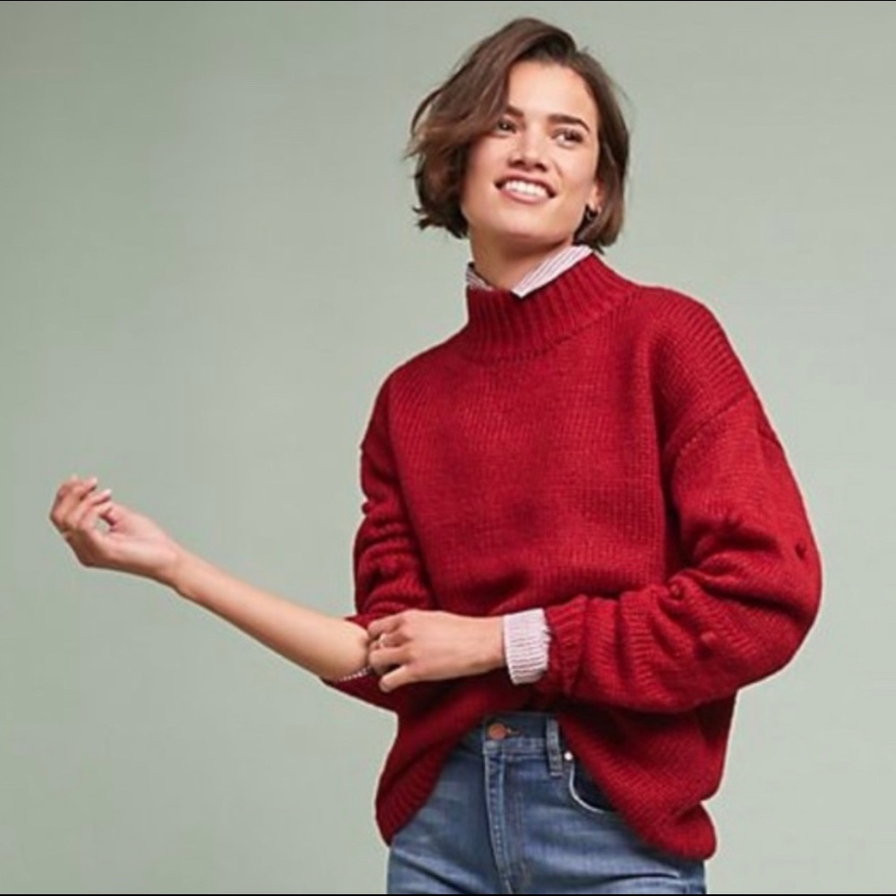 NWT Pepaloves Ruby Pommed Sweater Pom Pom XLarge only left.  Top Seller